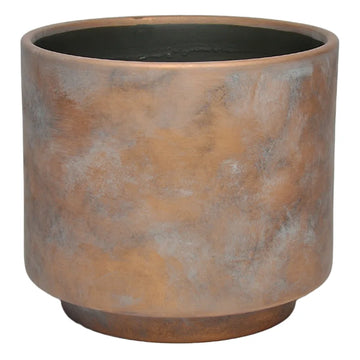 Catcci Indoor Aged Bronze Ceramic Carter Pot, 9.8